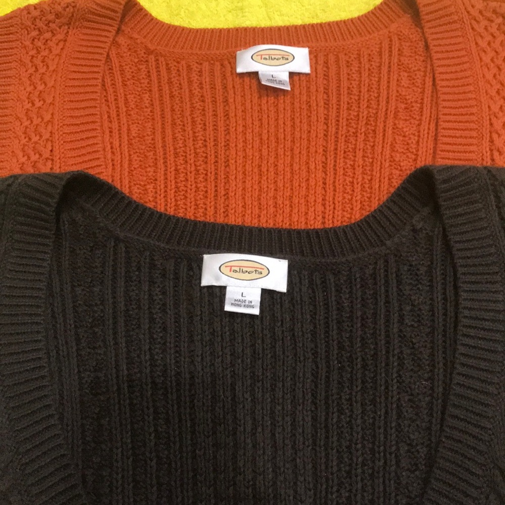 2 Talbots’s sweater vests